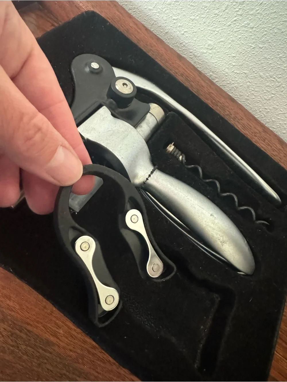 New Unused open box For Living Peacock Lever-Style Corkscrew Wine Opener